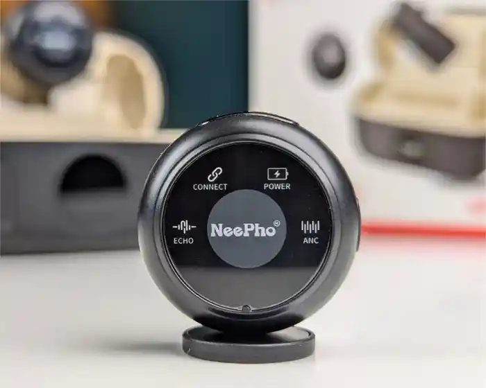 Neepho NP-57 Collar Clip Button Microphone with Type-C and iPhone Receiver – Professional Audio for Content Creators